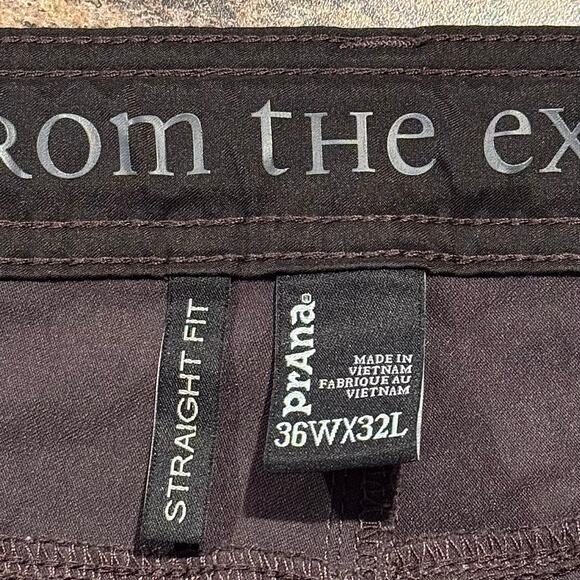 Prana Pants Zion Straight Cargo Convertible Outdoor Hiking Gorpcore Gray 36x32 - Picture 4 of 7